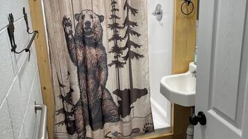 Shower, toilet paper