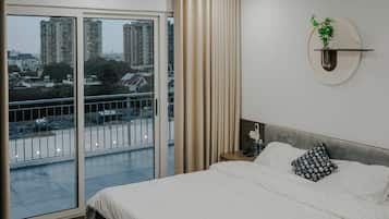 1 bedroom, internet, bed sheets