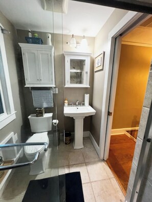 Shower, towels, toilet paper - Historic Colonial Place by the River (Norfolk)