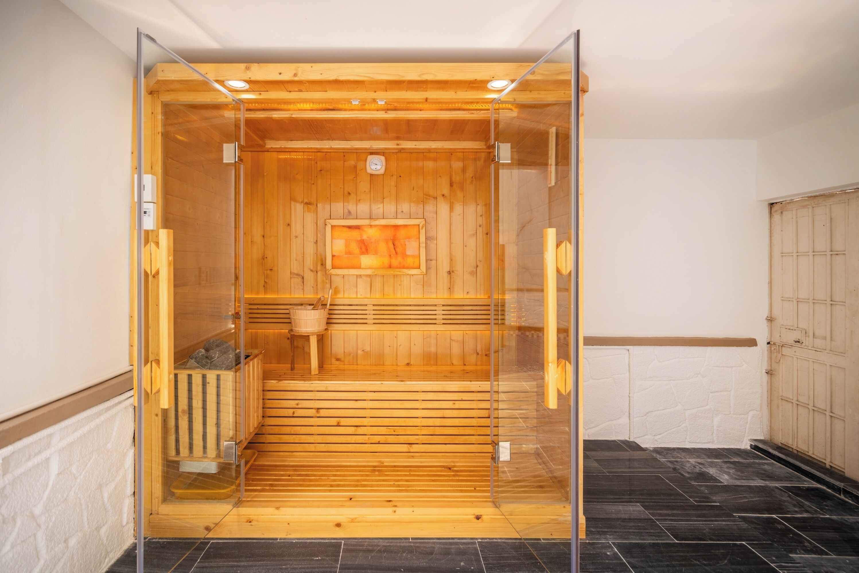 Villa de lujo, vista a la ciudad | Sauna