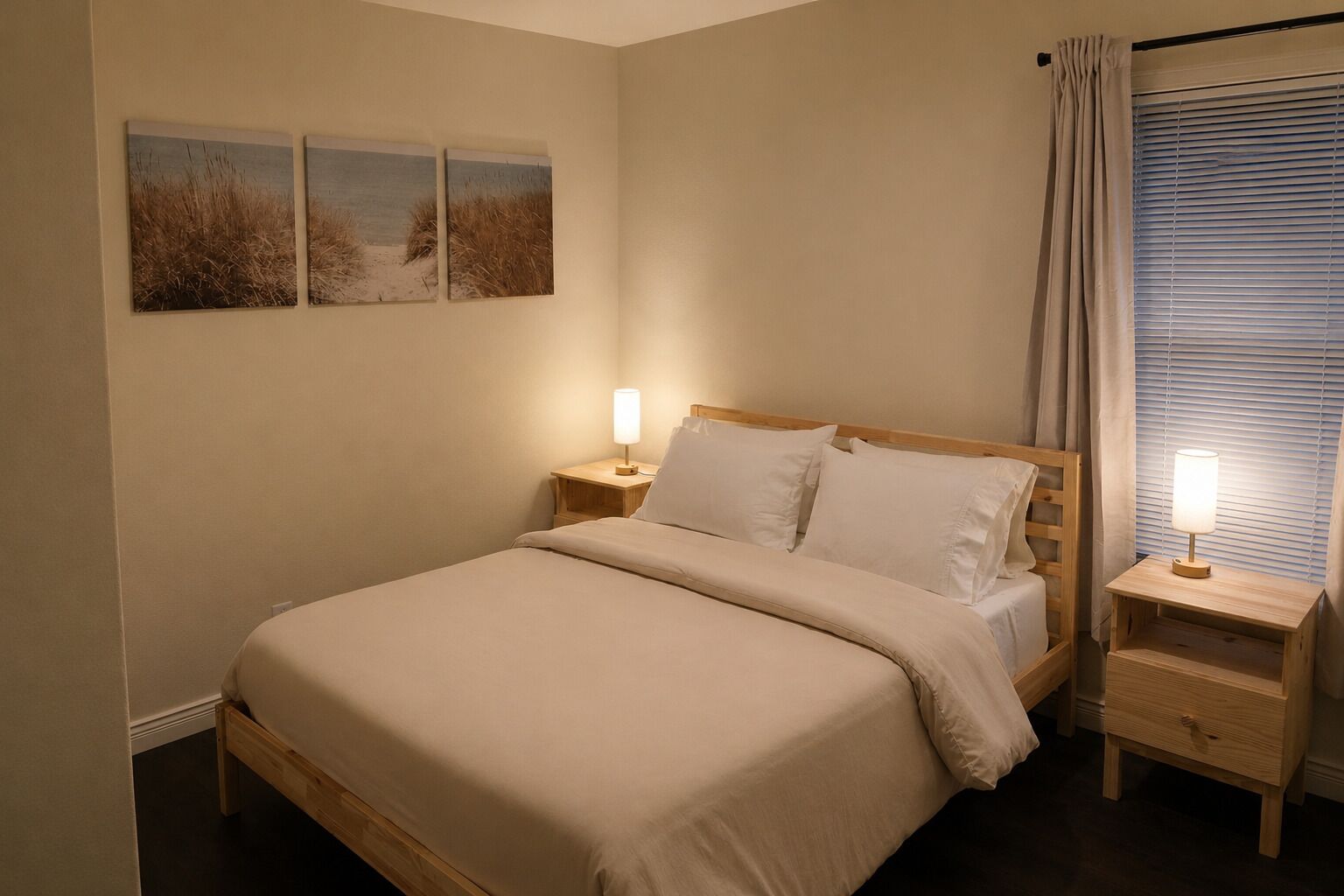 2 habitaciones, tabla de planchar con plancha, wifi y ropa de cama 
