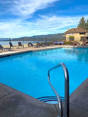A heated pool