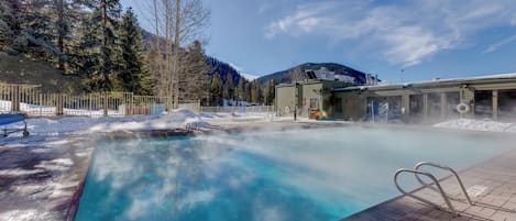 Indoor pool, outdoor pool