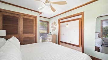 1 bedroom, iron/ironing board, travel crib, WiFi (free)