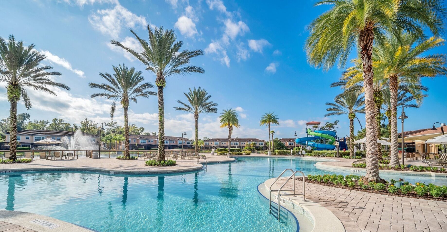 2 outdoor pools, pool umbrellas, pool loungers