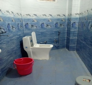 Ducha, toallas, jabón, papel higiénico