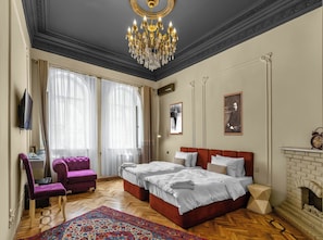Deluxe Double or Twin Room, City View | Premium bedding, minibar, in-room safe, individually decorated - Old Money Boutique Hotel  (Baku)