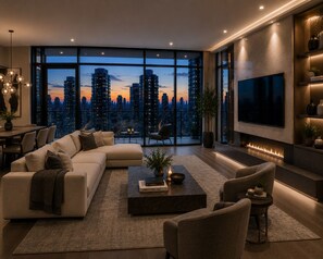 Apartment, City View | Ruang tamu