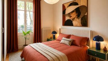 1 bedroom, iron/ironing board, travel crib, WiFi (free)