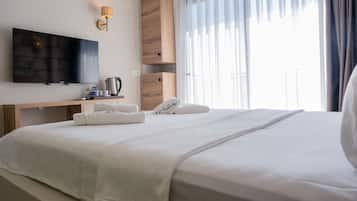 Luxe beddengoed, een gratis minibar, gratis wifi, beddengoed