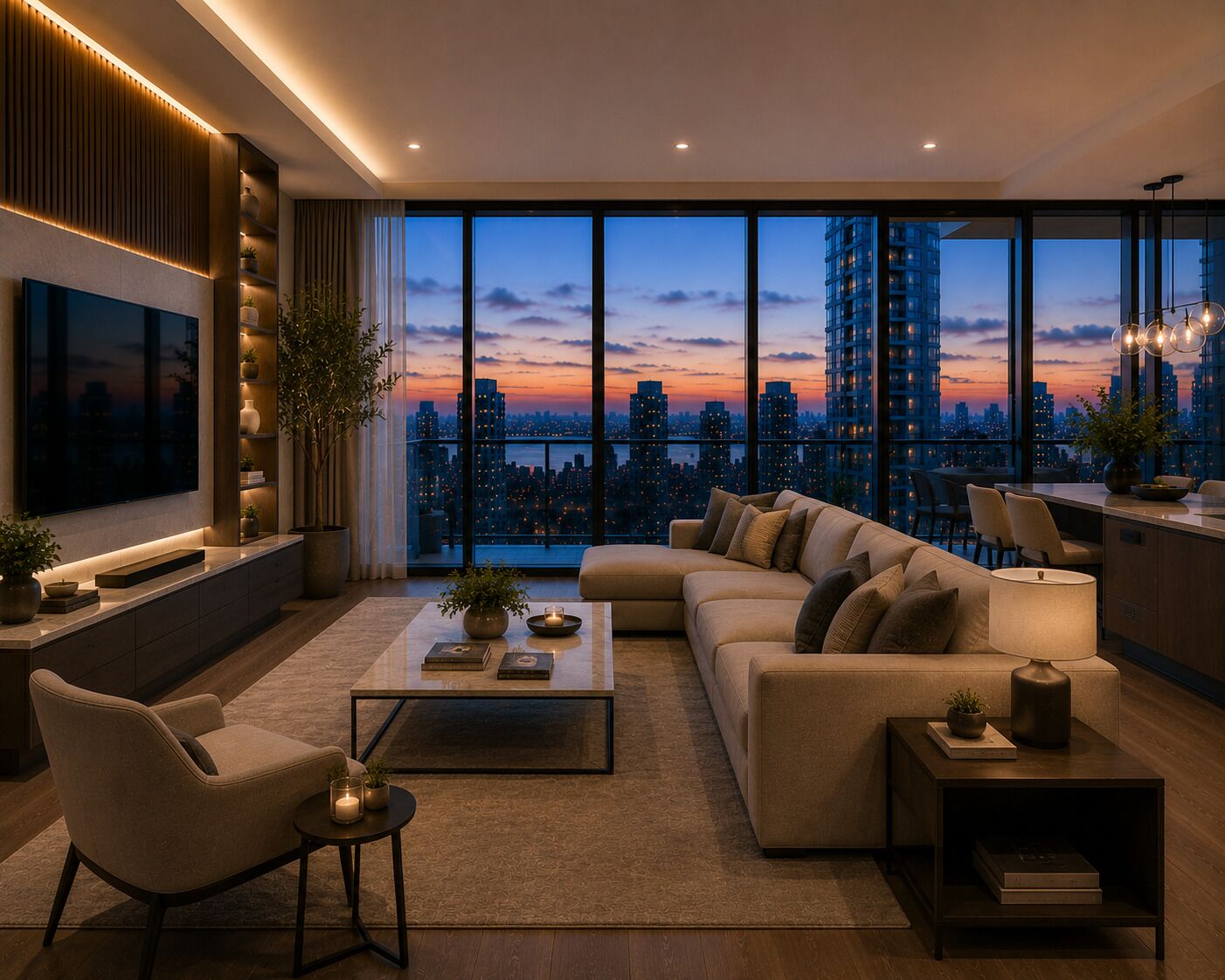 Apartment, Mountain View | Ruang tamu