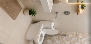 Deluxe Double Room, Balcony, Mountain View | Bathroom