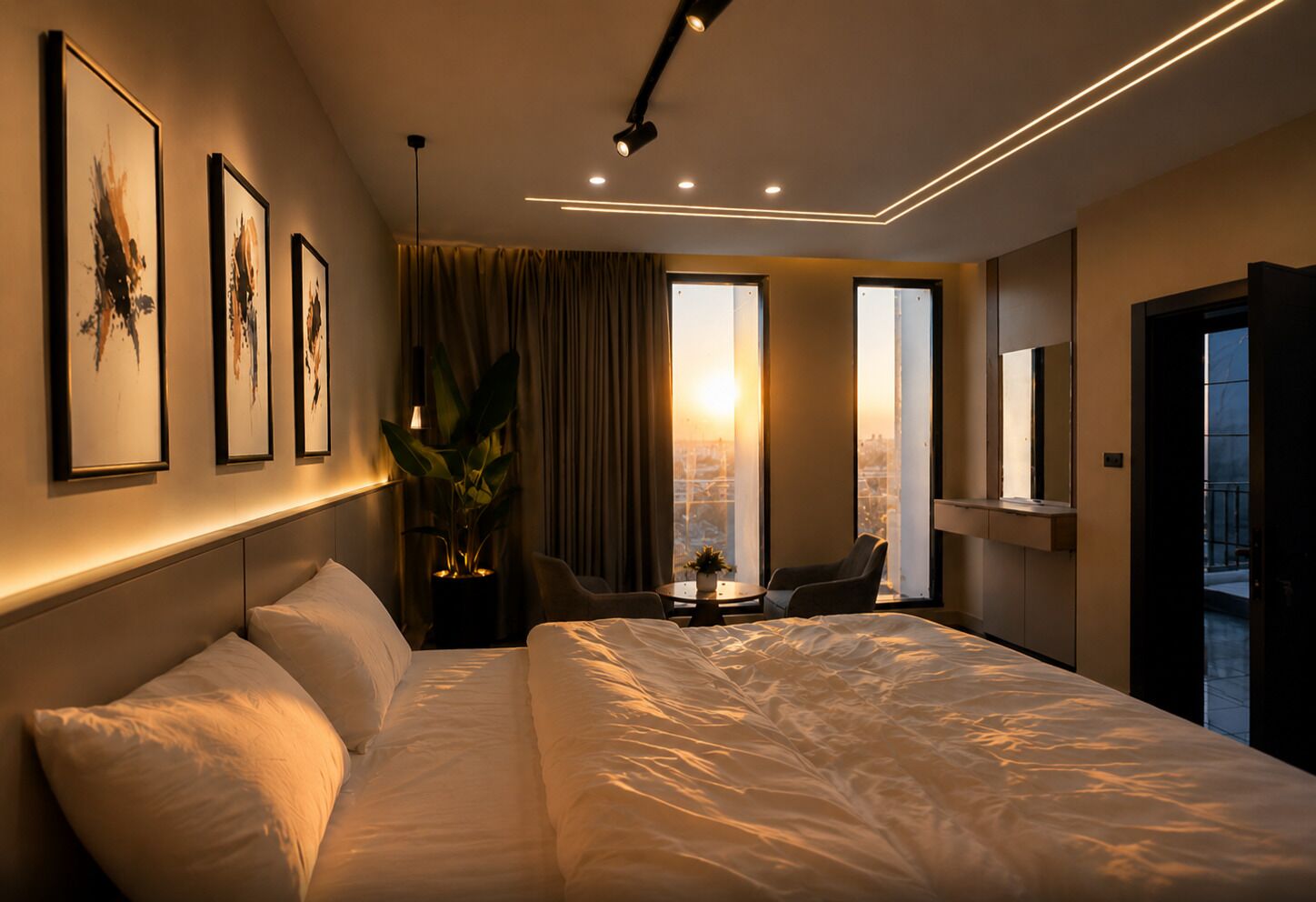 Blackout drapes, free WiFi