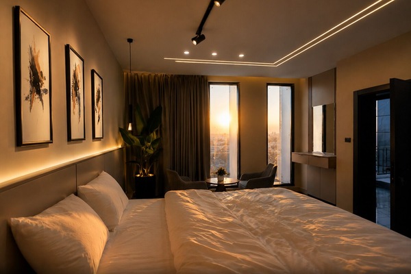 Blackout drapes, WiFi (free)