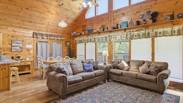 Cabin, 2 Bedrooms | Living area | Smart TV