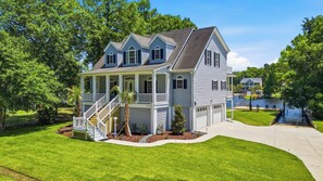 Exterior - Intracoastal home with dock & lift (Myrtle Beach)