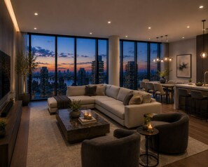 Apartment, City View | Ruang tamu