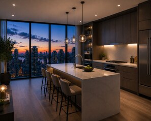 Apartment, City View | Dapur peribadi
