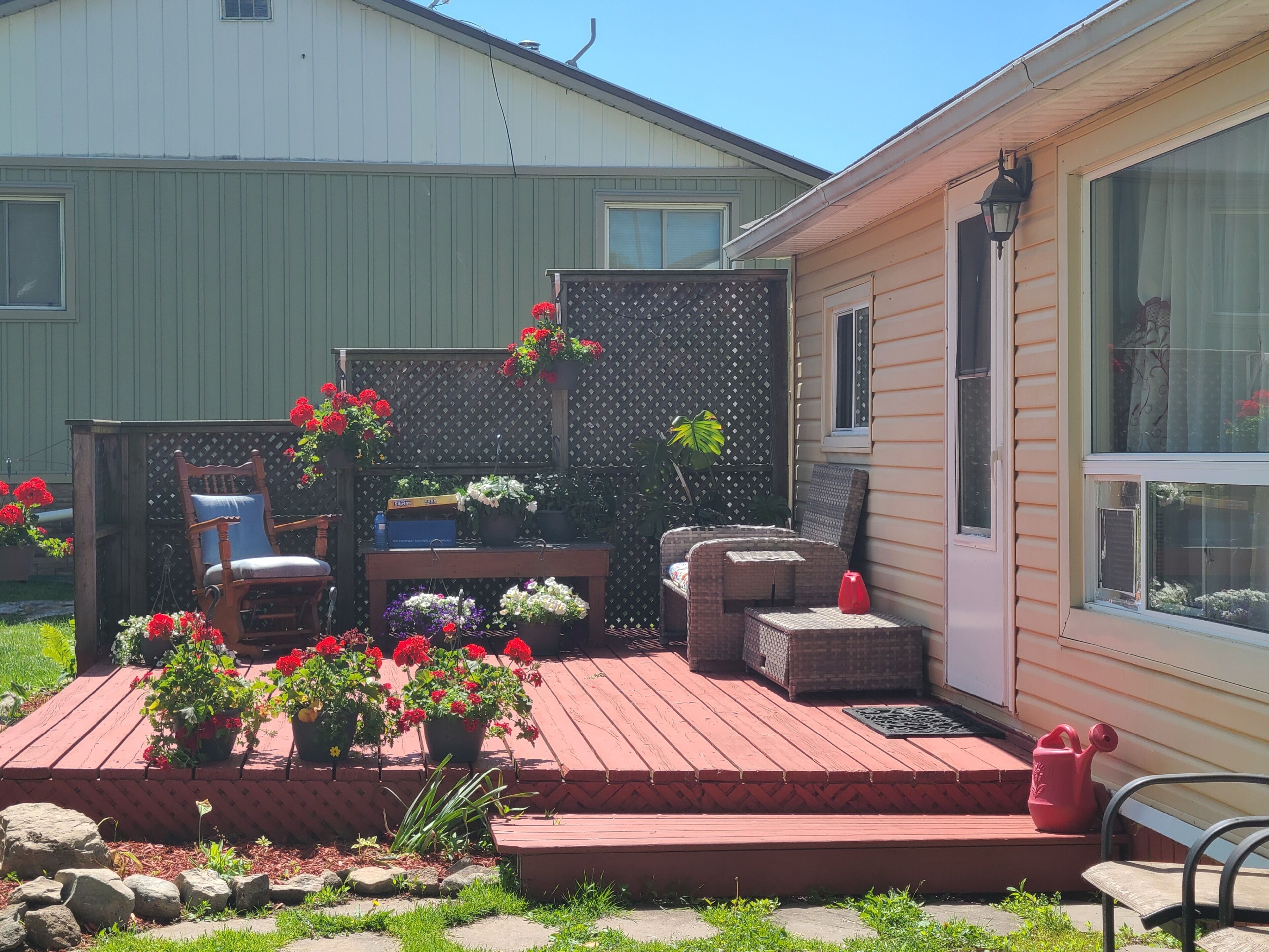 front of the cottage