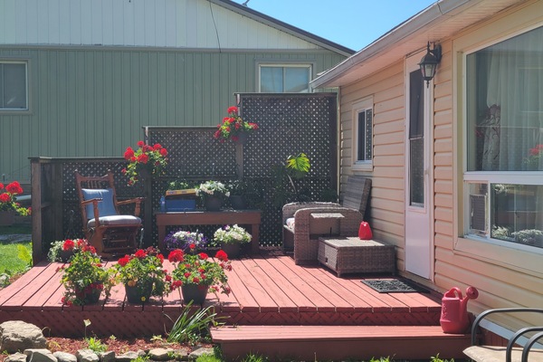 front of the cottage