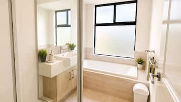 Towels, soap, toilet paper