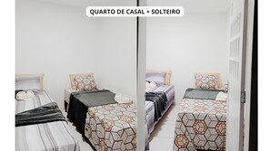 3 chambres, fer et planche à repasser, accès Internet, draps fournis