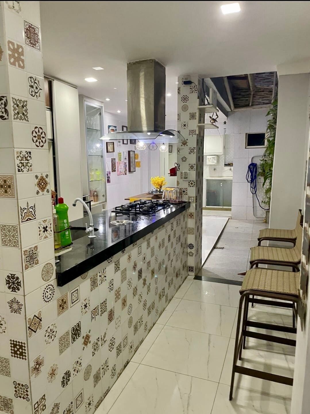 Basic Chalet | Private kitchen | Full-sized fridge, microwave, oven, stovetop