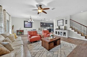 Living area - Modern 3 Bedroom Retreat/Open Living, Two-Car Garage & Community Pool Access (Lewisville)