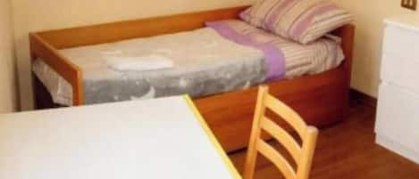 2 habitaciones y ropa de cama