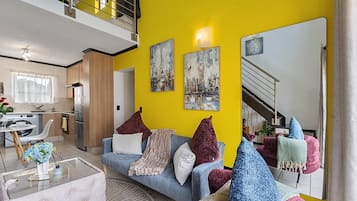 Apartamento, 1 quarto, varanda | Sala de estar