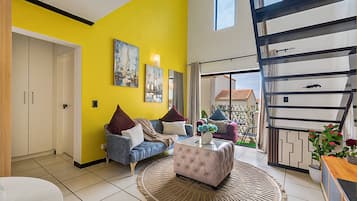 Apartamento, 1 quarto, varanda | Sala de estar