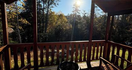 Charming luxury tiny cabin with AC and all the amenities in peaceful Putney