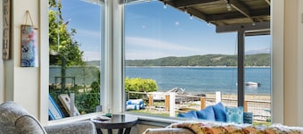 Beautiful Beach Front Home on Hood Canal With Water and Mountain Views.
