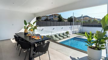 Luxury Villa, Pool View | Balcony view