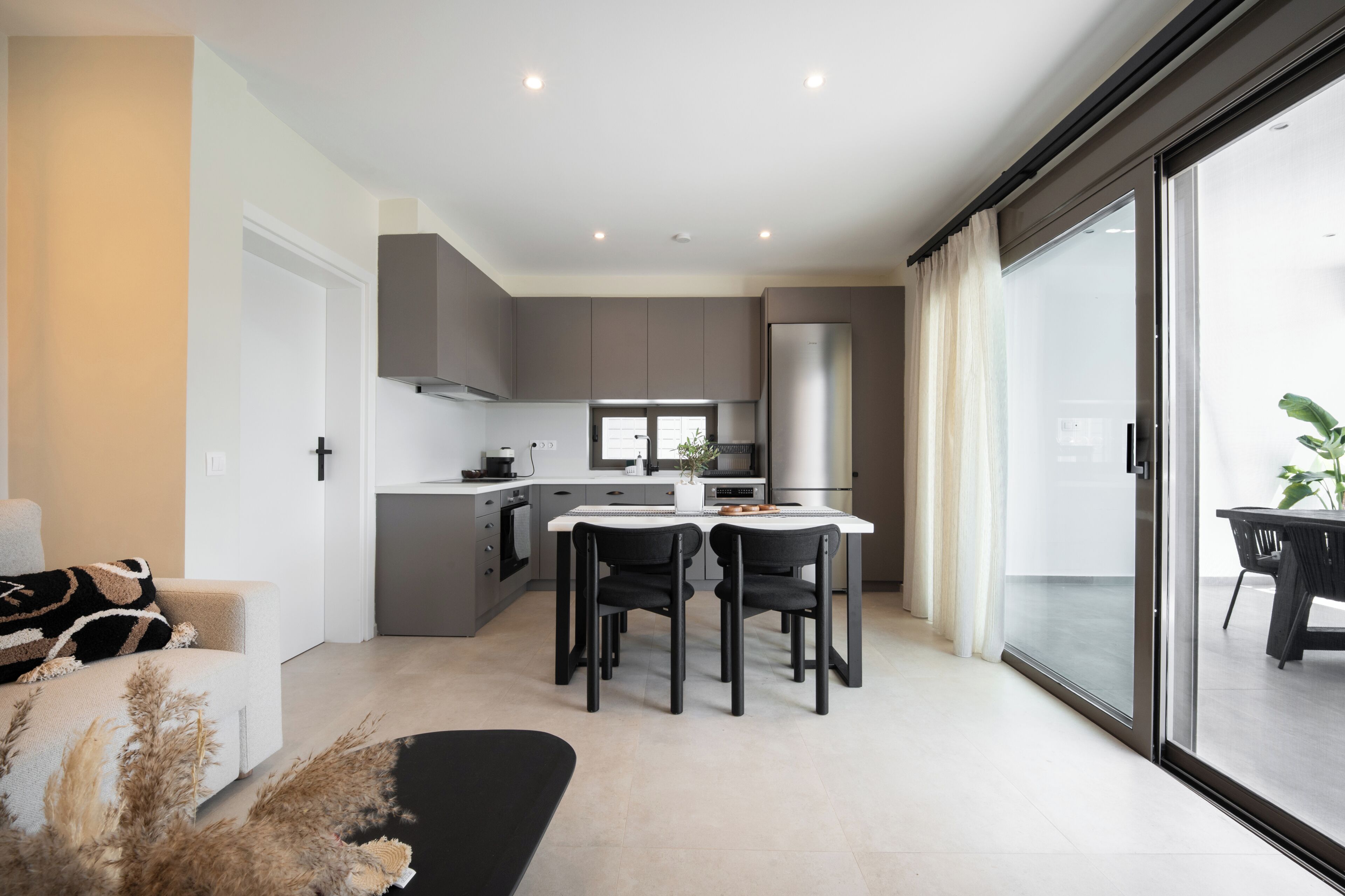 Luxury Villa, Pool View | Living area | 43-inch flat-screen TV with satellite channels