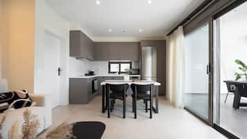 Luxury Villa, Pool View | Living area | 43-inch flat-screen TV with satellite channels