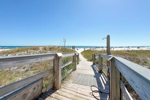 On the beach