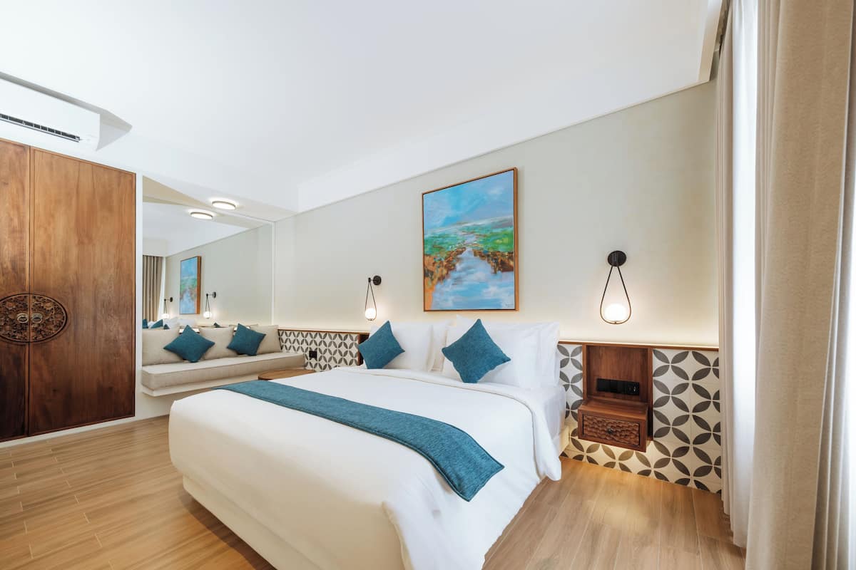 Quarto casal, vista para a piscina | Wi-Fi de cortesia