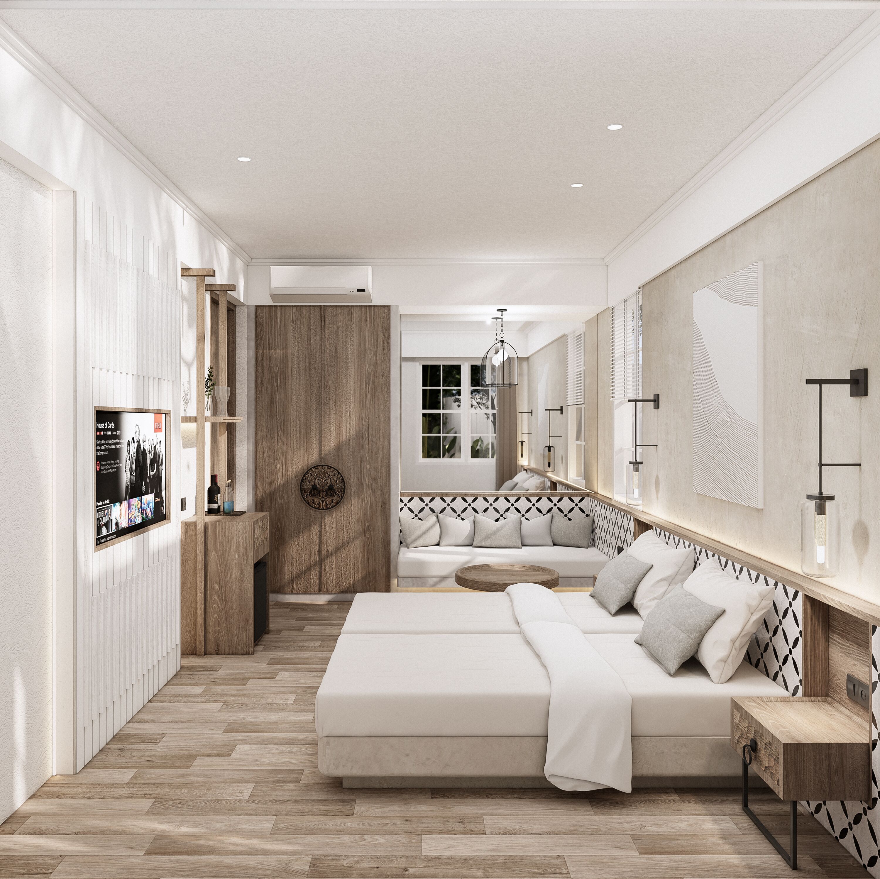Twin Room, Pool View