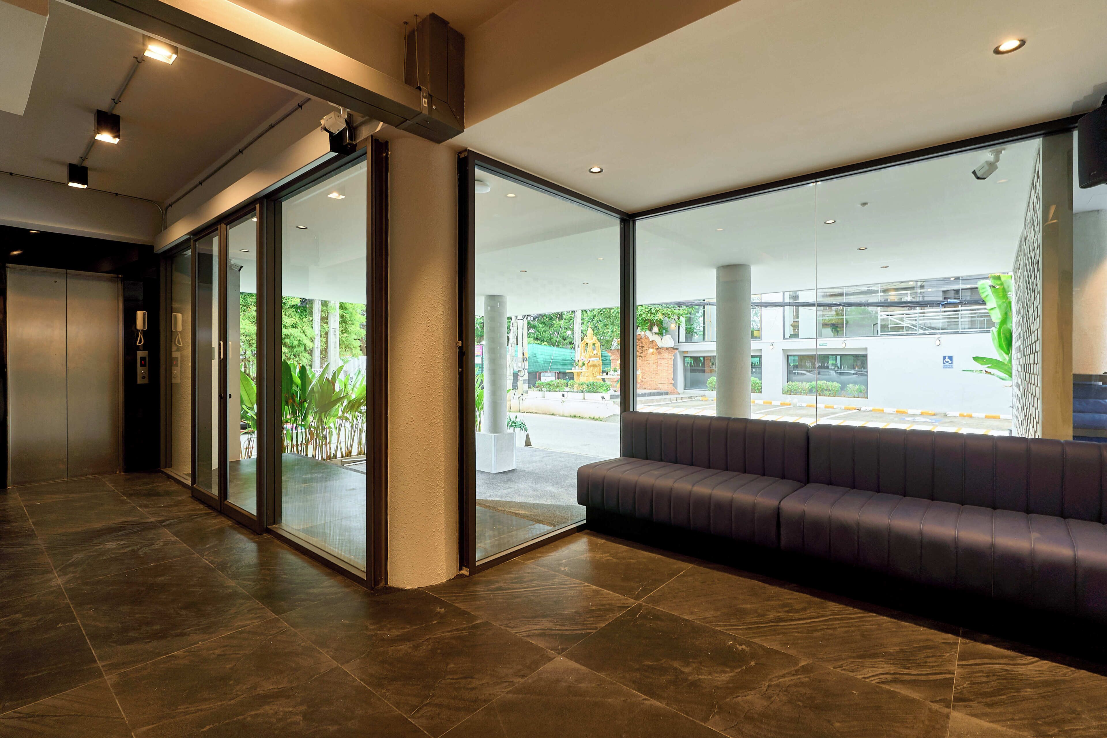 Interior entrance
