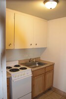 Mini-fridge, microwave, coffee/tea maker, dining tables