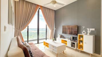 Apartment, 2 Bedrooms | Bathroom | Shower, free toiletries, hair dryer, towels