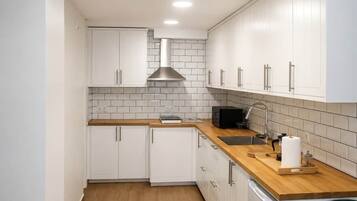 Microondas y placa de cocina