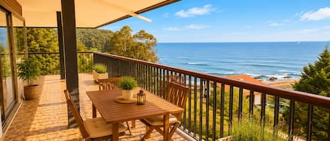 Deluxe Double or Twin Room, Balcony, Sea View (ROOM 5) | Terrace/patio