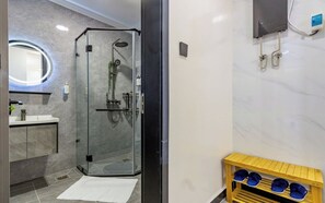 Deluxe Apartment, Balcony, City View | Bathroom - One Bedroom at Neptune Residency - D17-4 (Nairobi)
