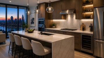 Apartment, City View | Dapur peribadi