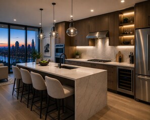 Apartment, City View | Dapur peribadi