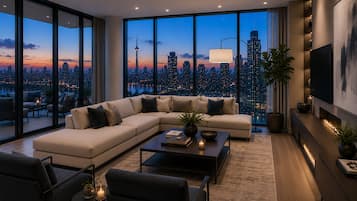 Apartemen, pemandangan kota | Area keluarga
