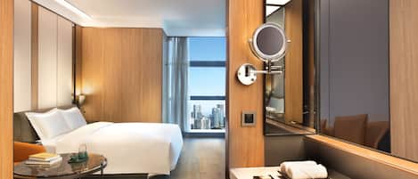 Chambre panoramique | Bureau, espace de travail pour ordinateurs portables