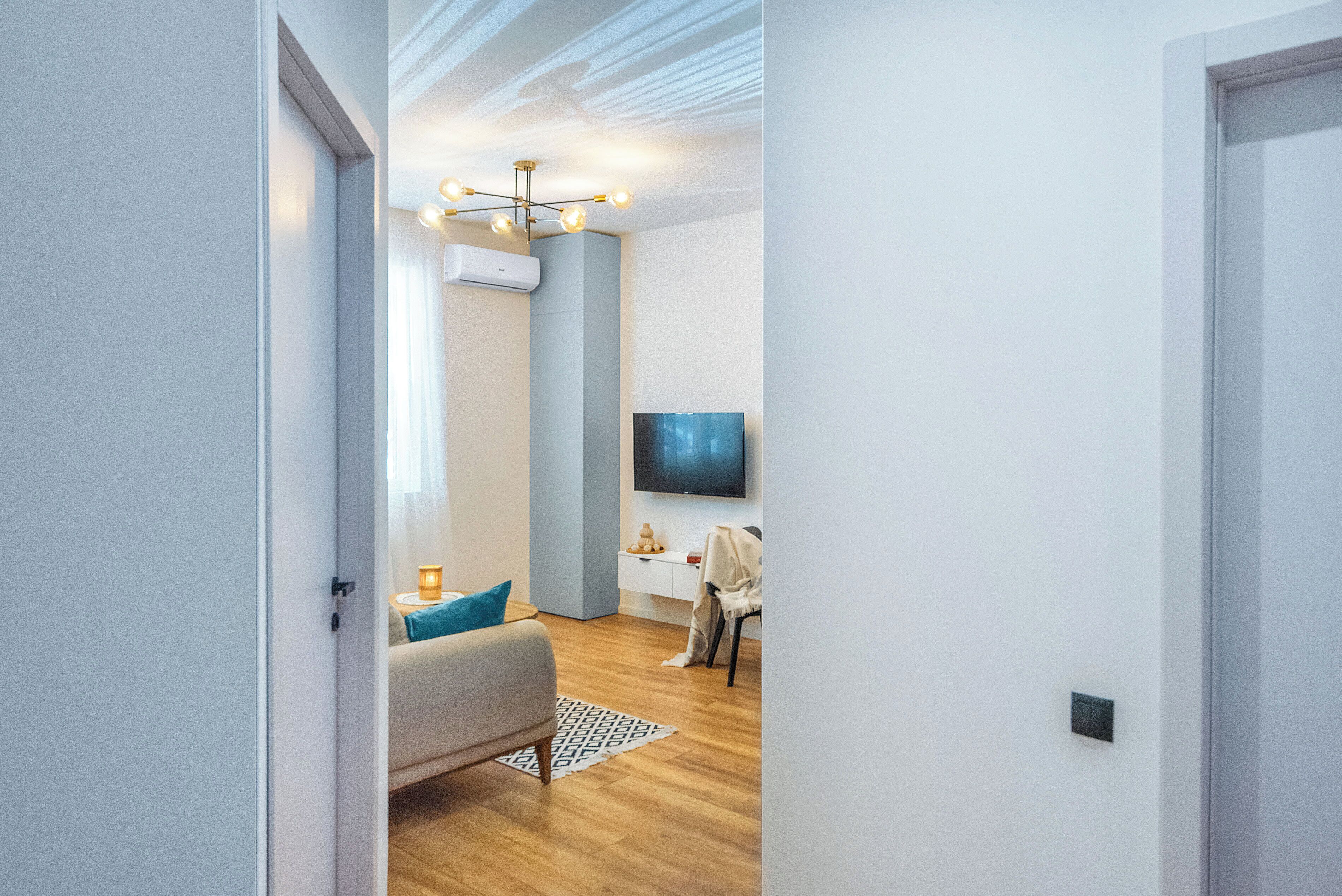 Departamento, vista al patio | Área de sala de estar